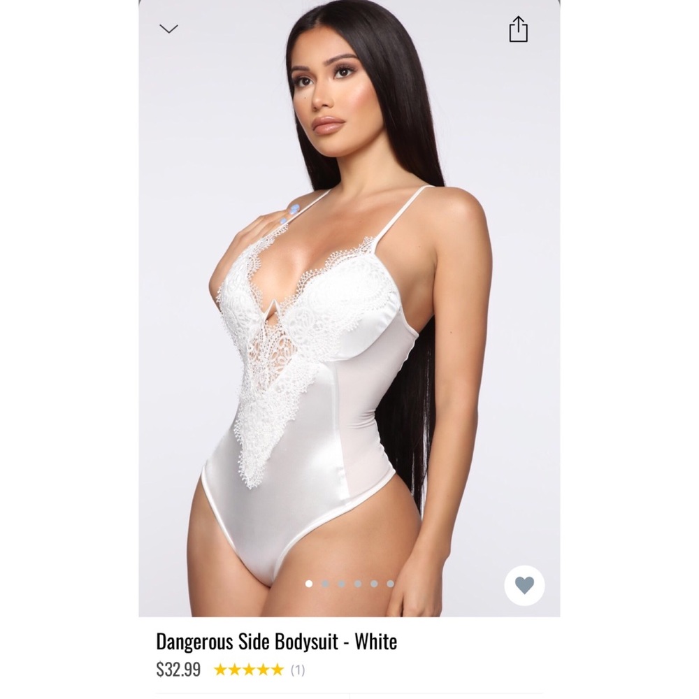 Dangerous side satin bodysuit - Picture 2 of 2